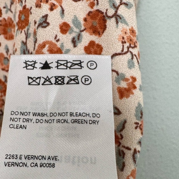 Reformation Rovino Floral Strappy Blouse in Fairy Size XL - Picture 14 of 14